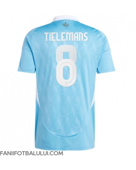Belgia Youri Tielemans #8 Tricou Fotbal Replică European 2024 Barbati Deplasare